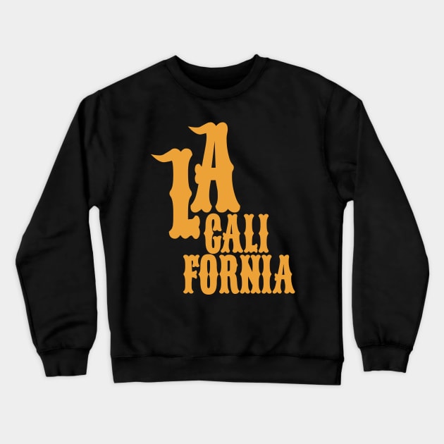 Los Angeles California Latin Style - Los Angeles California Crewneck Sweatshirt by Boogosh